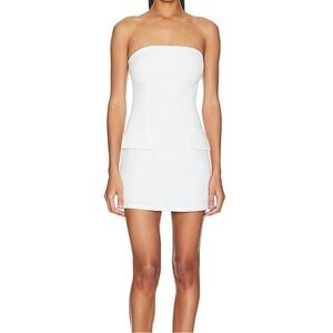 NWOT Revolve Superdown Strapless White Mini Dress